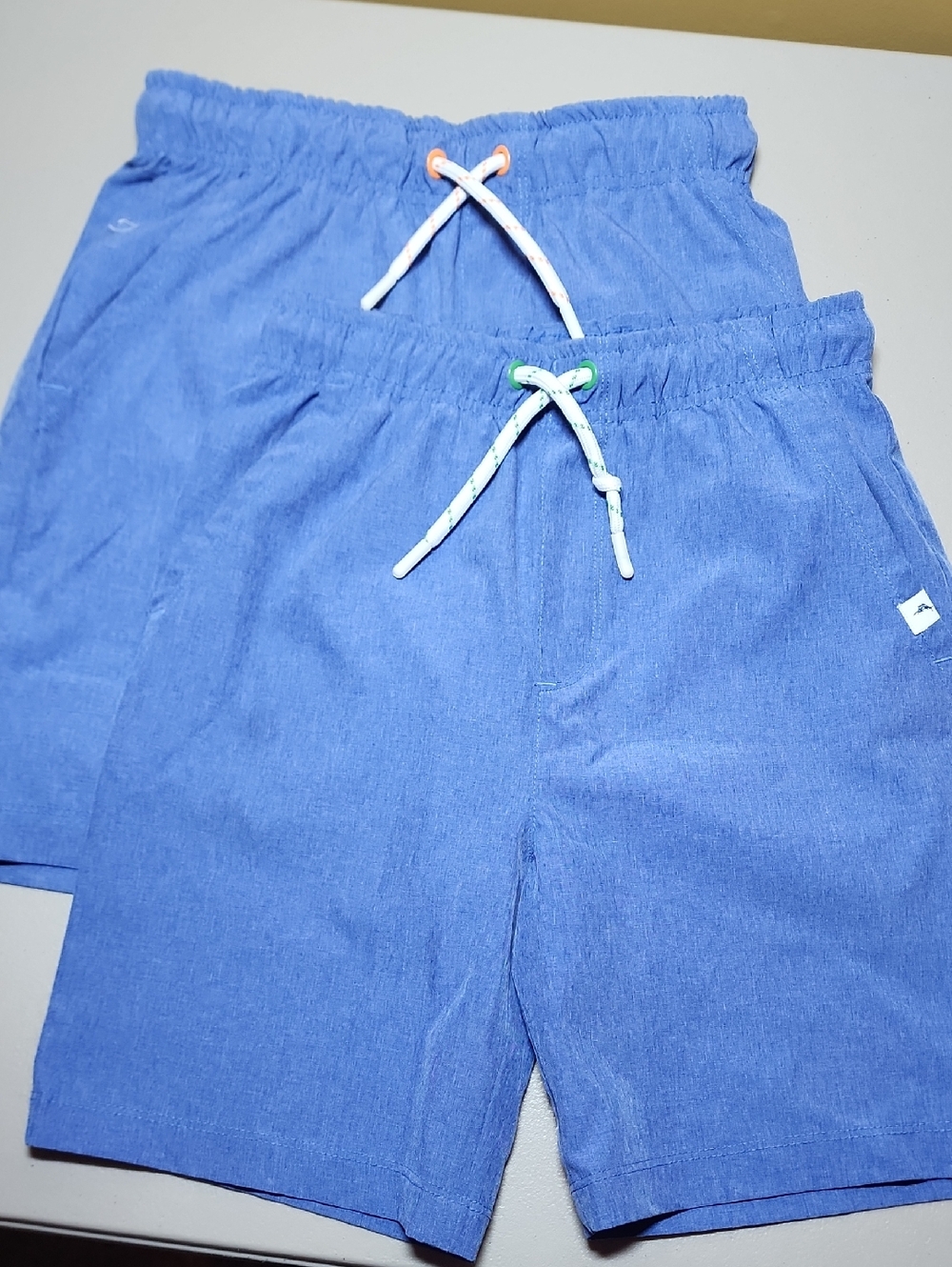 Tommy Bahama Kids Blue Pull-On Shorts with White Drawcords